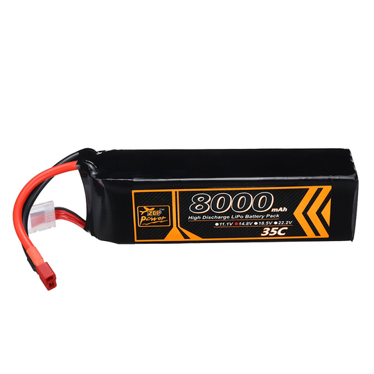 ZOP Power 14,8V 8000mAh 35C 4S LiPo-batteri T Deans-kontakt för RC-drönare