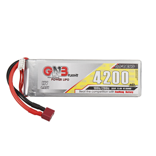 Gaoneng GNB 11.4V 4200mAh 100C 3S HV LiPo -batteri T/XT60/XT90/XT150/EC5/TRX -kontakt för FPV Racing Drone