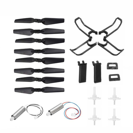 Eachine E58 RC Drone Quadcopter Reservdelar Crash Pack Kits Propellerblad Set Med Klipp Motor Gear Props Guard