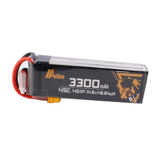 Auline 14.8V 3300mAh 45C 4S Lipo-batteri XT60-kontakt för 7-tums FPV Racing Drone