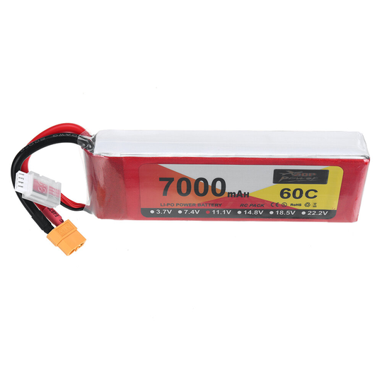 ZOP Power 11.1V 7000mAh 60C 3S LiPo Batteri XT60 Plugg för RC Drone