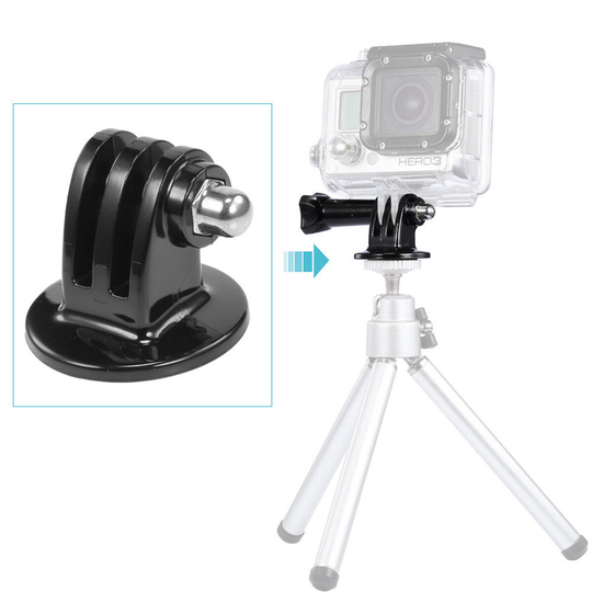 Stativmonteringsadapter Lång tumknopp Skruvbult för GoPro Hero Sport Camera