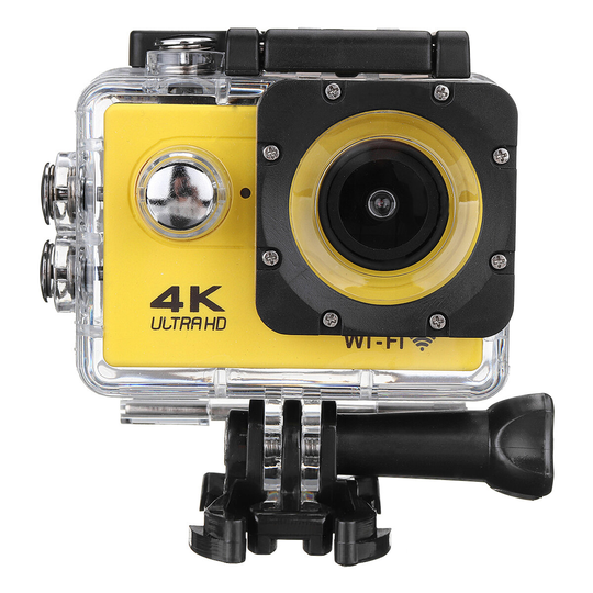 4K Action Camera WiFi Sportkamera Ultra HD 30M 170 ° Vidvinkel Vattentät DV-videokamera med EIS Gyroskop Dual Anti Shake
