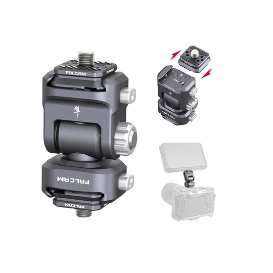 Ulanzi FALCAM F22 2543 Quick Release tvåvägs vätskehuvud gimbal för DSLR-kamera Monitormonterad vätskebildskärmshuvud
