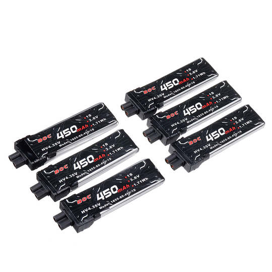 Alienmodel 4.35V 450mAh 80C 1S HV Lipo Batteri XT30 Plug för RC Drone