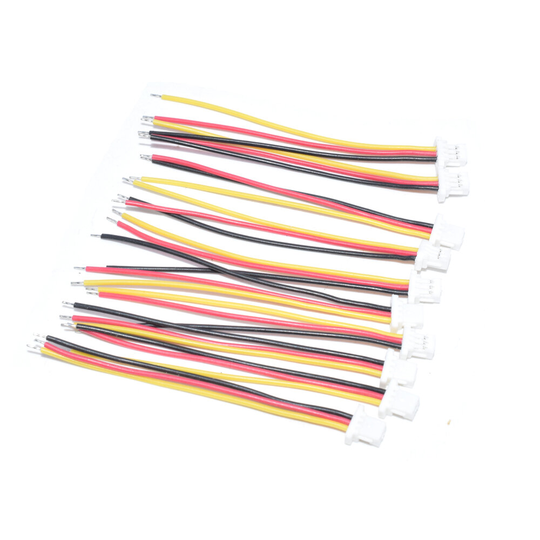 10 PCS AuroraRC 3-Pin SH1.0mm JST-pluggkabel 5cm För RC Drone FPV Racing Multi Rotor