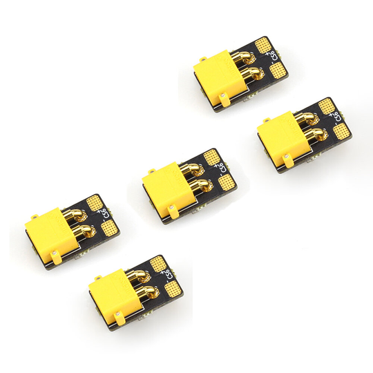5 X Racerstar CS6 100A XT30 2-6S Strömgivare med AMASS plugg 10 cm lång 18AWG för Whoop FPV Racing Drone