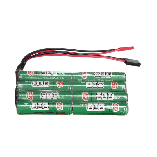 Gens ACE 9.6V 800mAh AAA NiMH Batteri JST Futaba Plug för RC Racing Drone
