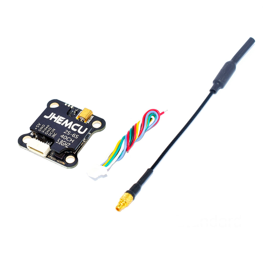 JHEMCU VTX20-600 5.8Ghz 40CH PIT/25mW/100mW/200mW/400mW/600mW IRC FPV-sändare 20x20mm MMCX för RC Racing Drone