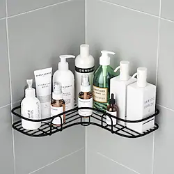 Bathroom Transport Drilling Storage Corner Bathroom Wash Shelf Toilet Rack Wall Suction Tripod Kitchen Wall Hanging Storage Lightinthebox