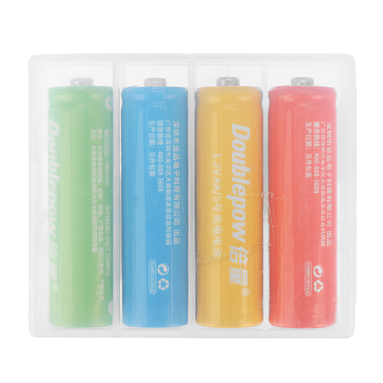 Doublepow 1.2V 780mAh AA NIMH batteri uppladdningsbara batterier för RC Drone