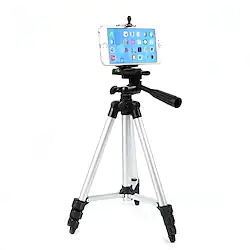 Aluminium 4 sections Cellphone Tripod Mobile Phone Support Aluminum Light Weight Portable with Cell Phone Holder Travel Folding Size for Phone 11/Pro 7/8plus XR Xs Max Lightinthebox
