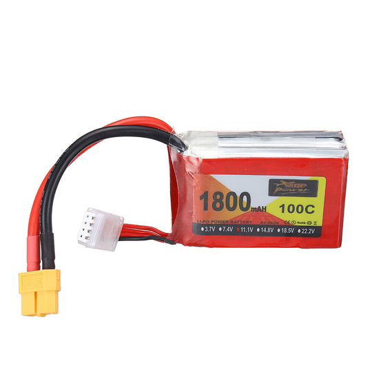 ZOP Power 11.1V 1800mAh 100C 3S LiPo Batteri XT60 Plugg för RC Drone