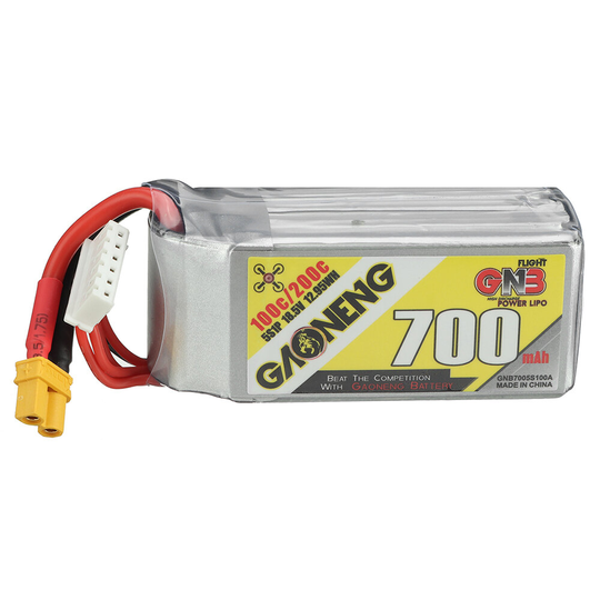 Gaoneng GNB 18.5V 700mAh 100C 5S LiPo Batteri XT30 Plug för FPV Racing Drone