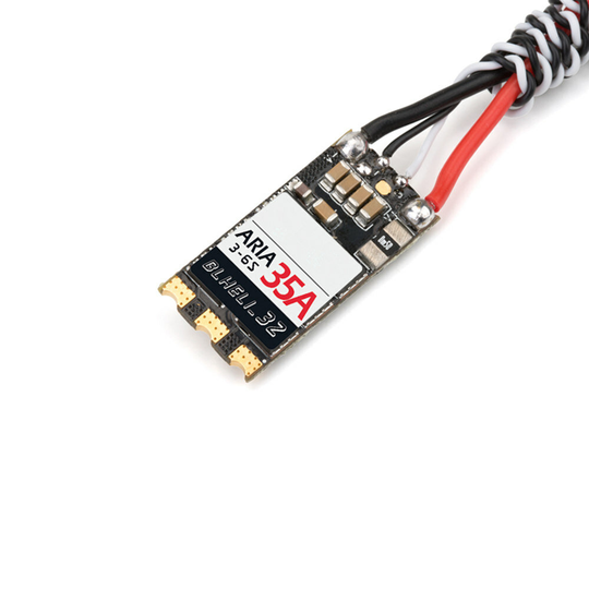 Flashhobby Aria BLHeli_32bit 35A BLheli_32 32bits borstlös ESC 3-6S Dshot1200 Färdigströmmätarsensor för RC Drone FPV Ra