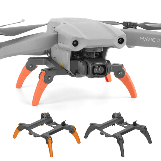 Sunnylife hopfällbart förlängt höjande spindellandningsställ Benskyddsstöd för DJI Mavic AIR 2 / AIR 2S RC Drone Quadcop