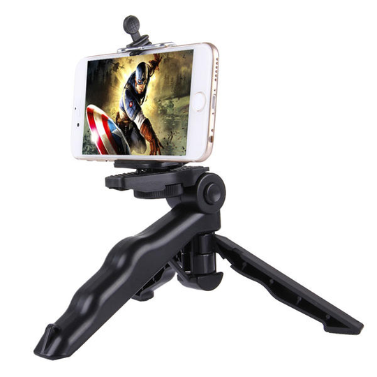 PULUZ fällbart stativfäste med adapterskruvar för Gopro SJCAM Yi Action Camera