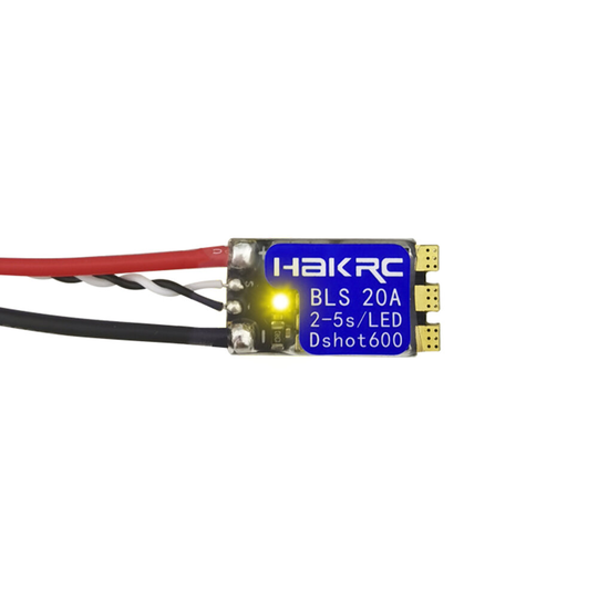 HAKRC BLHeli-S Bit 20A 2-5S ESC Inbyggt LED-stöd Dshot150/300/600PWM för FPV RC Drone