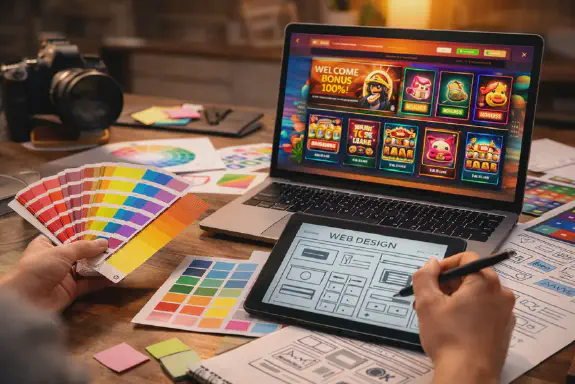 Miten nettikasinot rakennetaan visuaalisesti toimiviksi